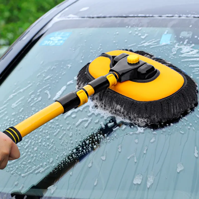 Car Cleaning Brush Yellow