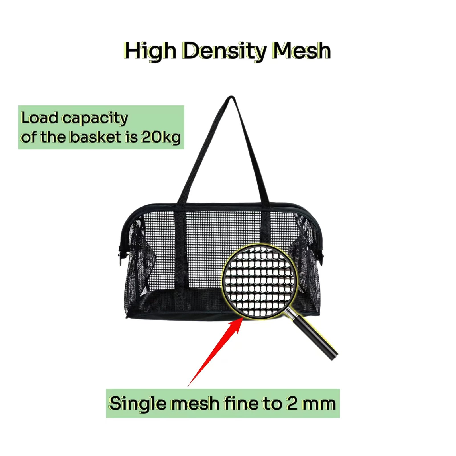 Personal Shopping Utility Cart Trolley Black - Image 2