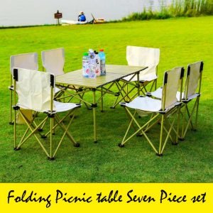Foldable Picnic Table [ 7-PCS SET ]
