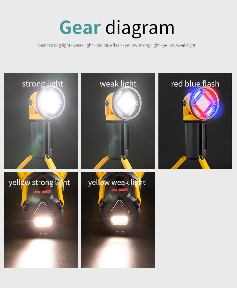 Multifunctional Rechargeable Searchlight Small - Image 3