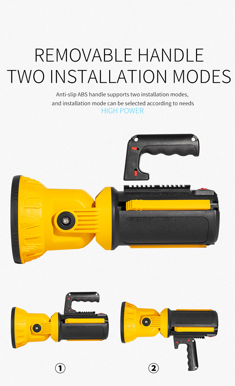 Multifunctional Rechargeable Searchlight Small - Image 11