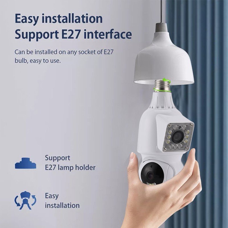 Camera Wifi Dual Camera Bulb - Image 9