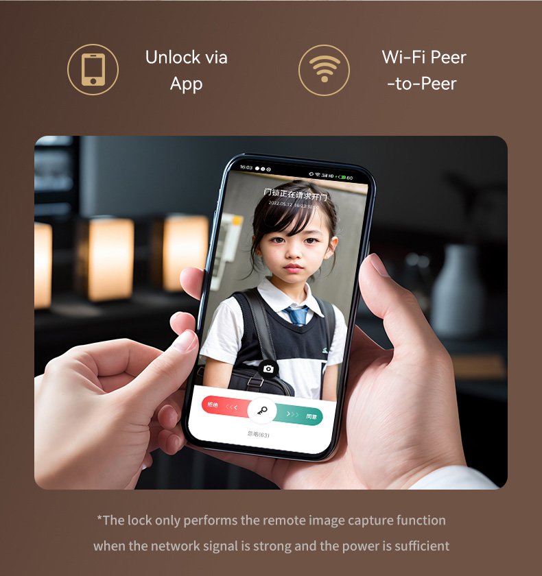 Smart Door Lock With Camera Silver - Image 11