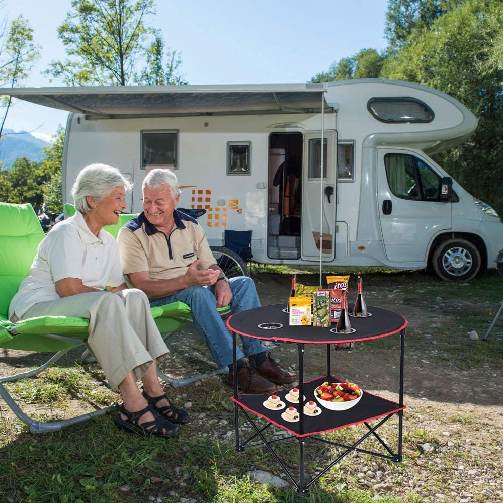 Outdoor Folding Table with Bag - Image 3