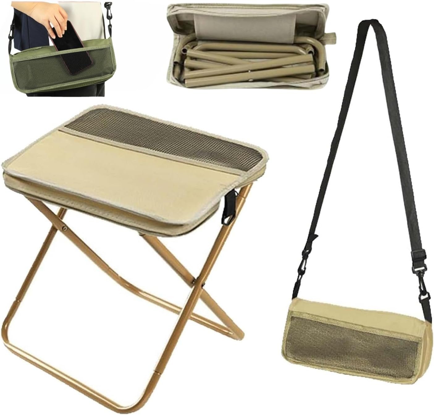 Folding Stool With Bag - Image 3