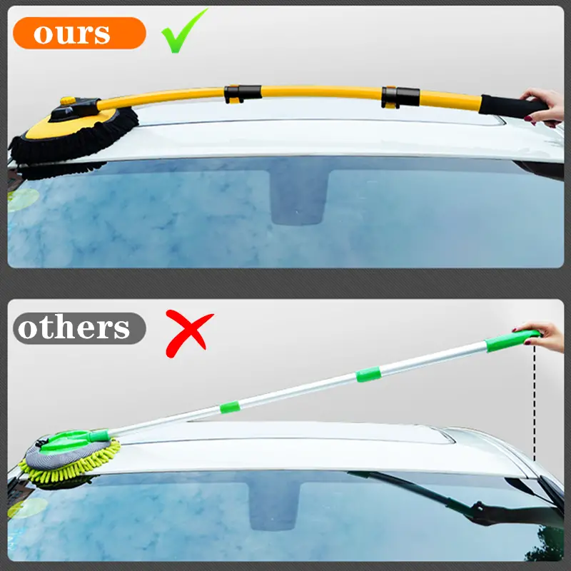 Car Cleaning Brush Yellow - Image 7