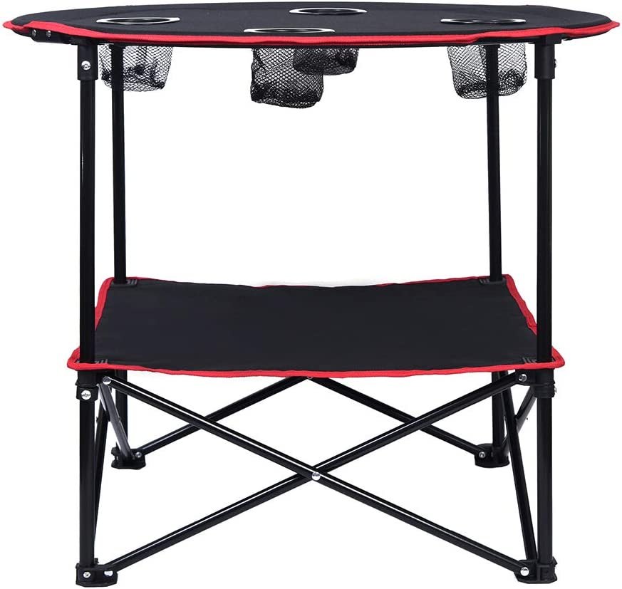 Outdoor Folding Table with Bag - Image 4