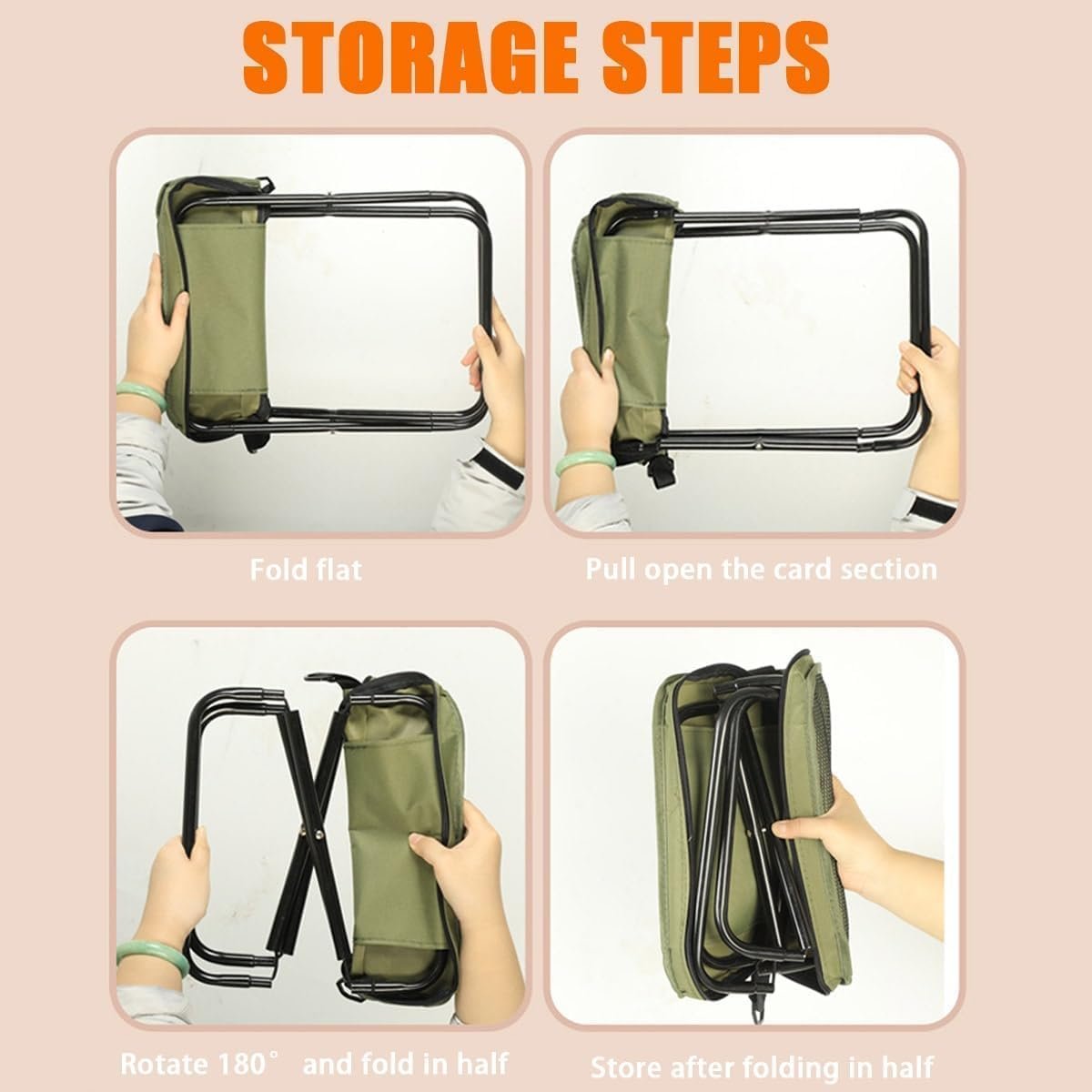 Folding Stool With Bag - Image 4