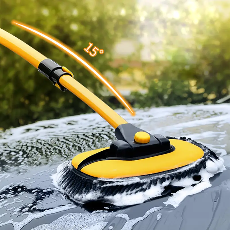 Car Cleaning Brush Yellow - Image 5