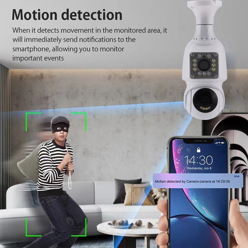Camera Wifi Dual Camera Bulb - Image 3