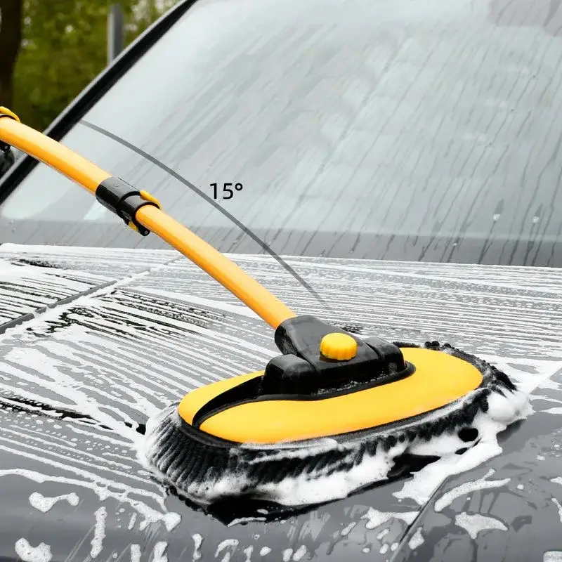 Car Cleaning Brush Yellow - Image 3