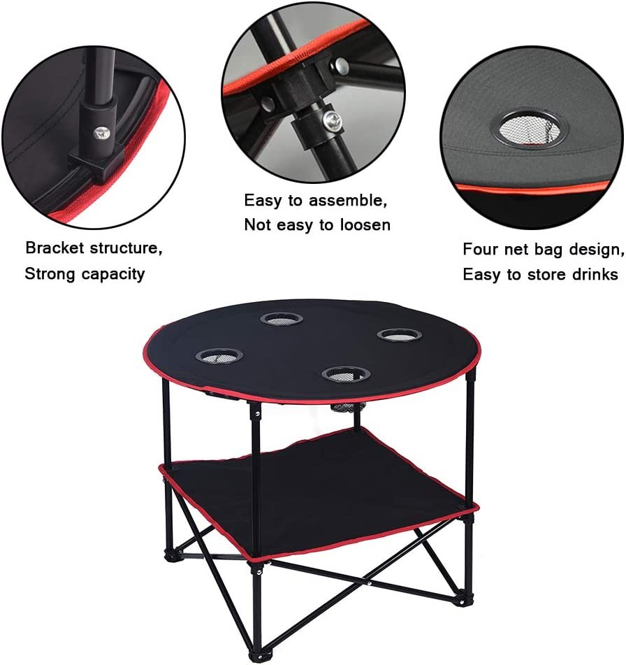 Outdoor Folding Table with Bag - Image 7