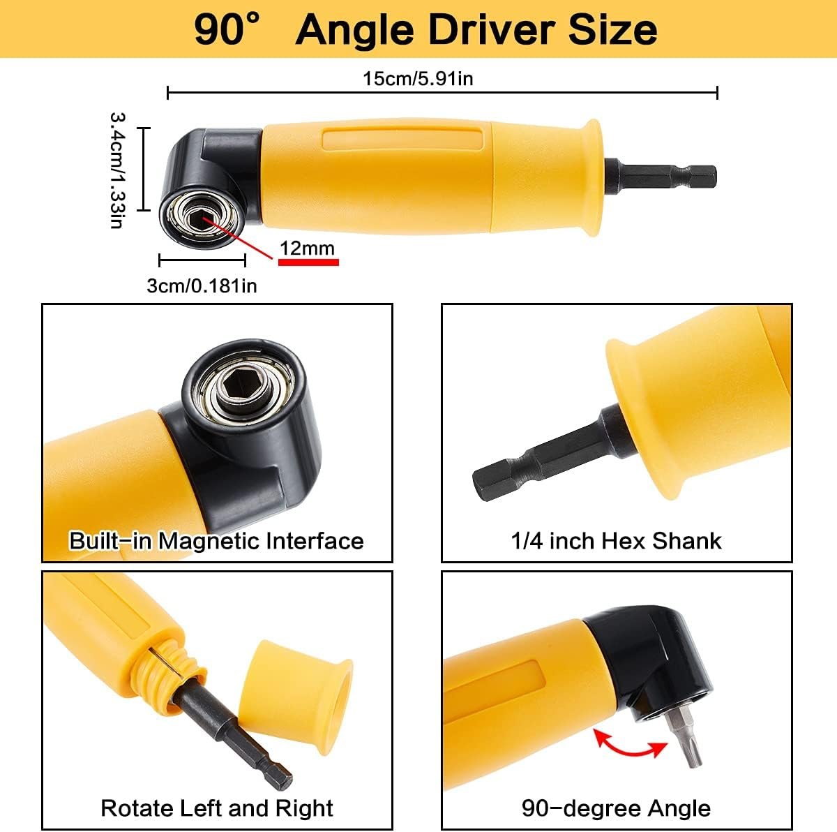 Probuilder Angle Drill Chuck 1/4'' - Image 7