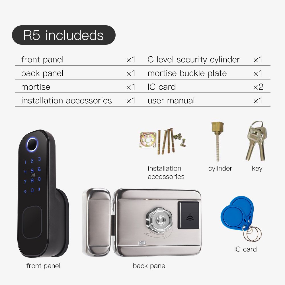 Smart Rim Lock with Touch - Image 16