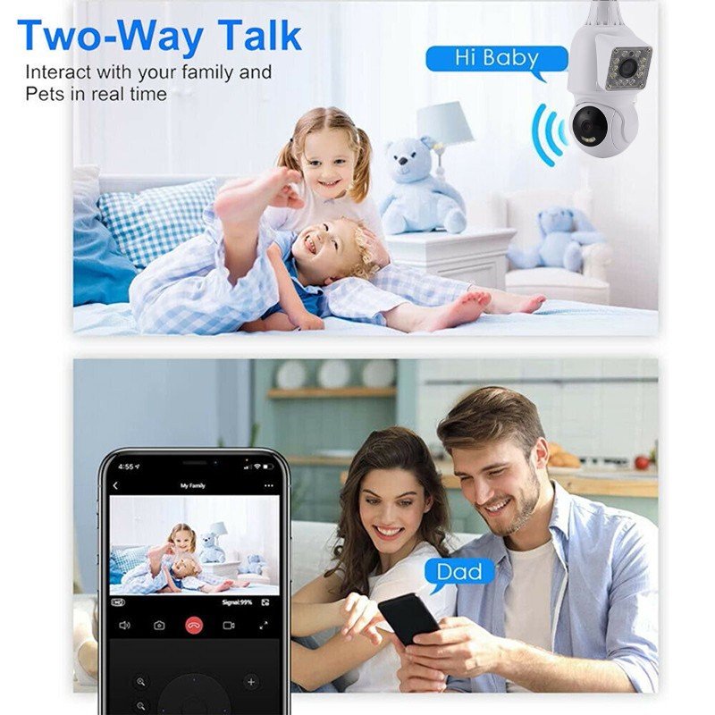 Camera Wifi Dual Camera Bulb - Image 8