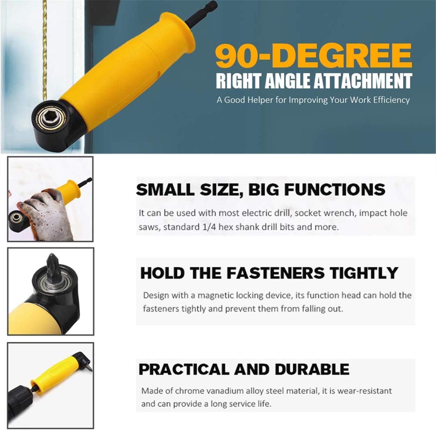 Probuilder Angle Drill Chuck 1/4'' - Image 2