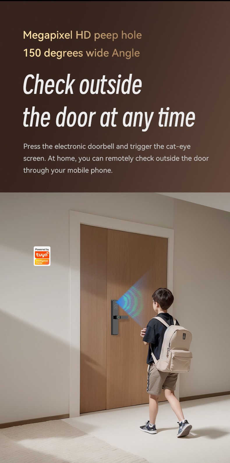 Smart Door Lock With Camera Silver - Image 9