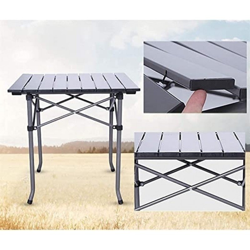 Folding Table & 4 Chairs Set with Carrying Bag - Image 4