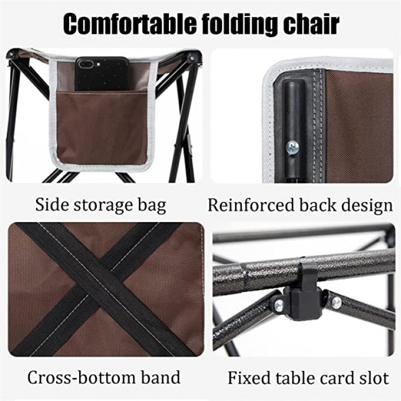 Folding Table & 4 Chairs Set with Carrying Bag - Image 7
