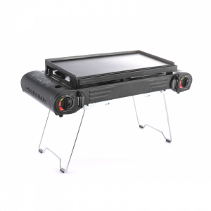 Portable 2 Burner Gas Stove with Leg