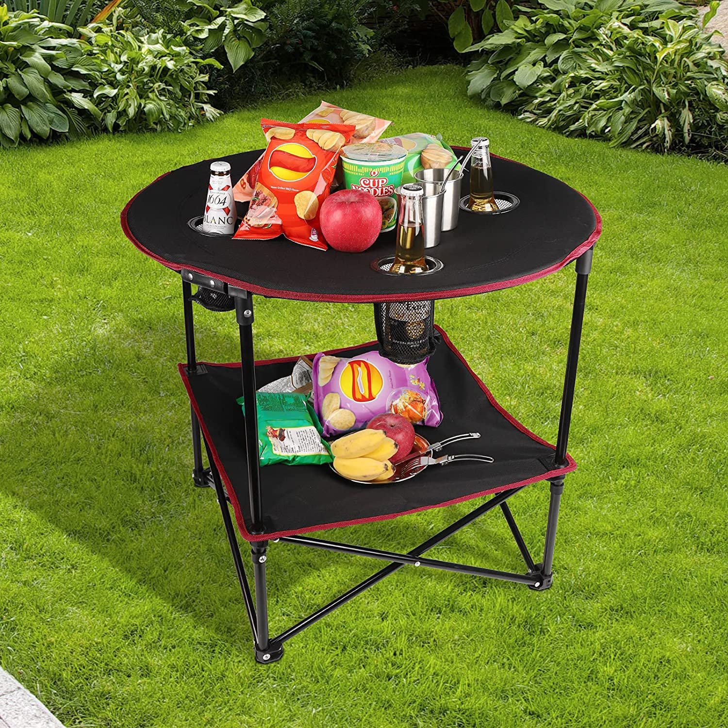 Outdoor Folding Table with Bag - Image 10