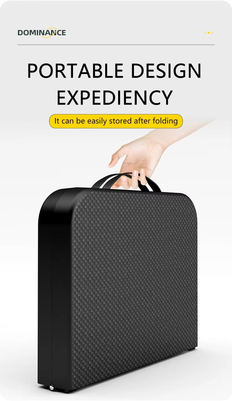 Folding Stool With Table Black - Image 10