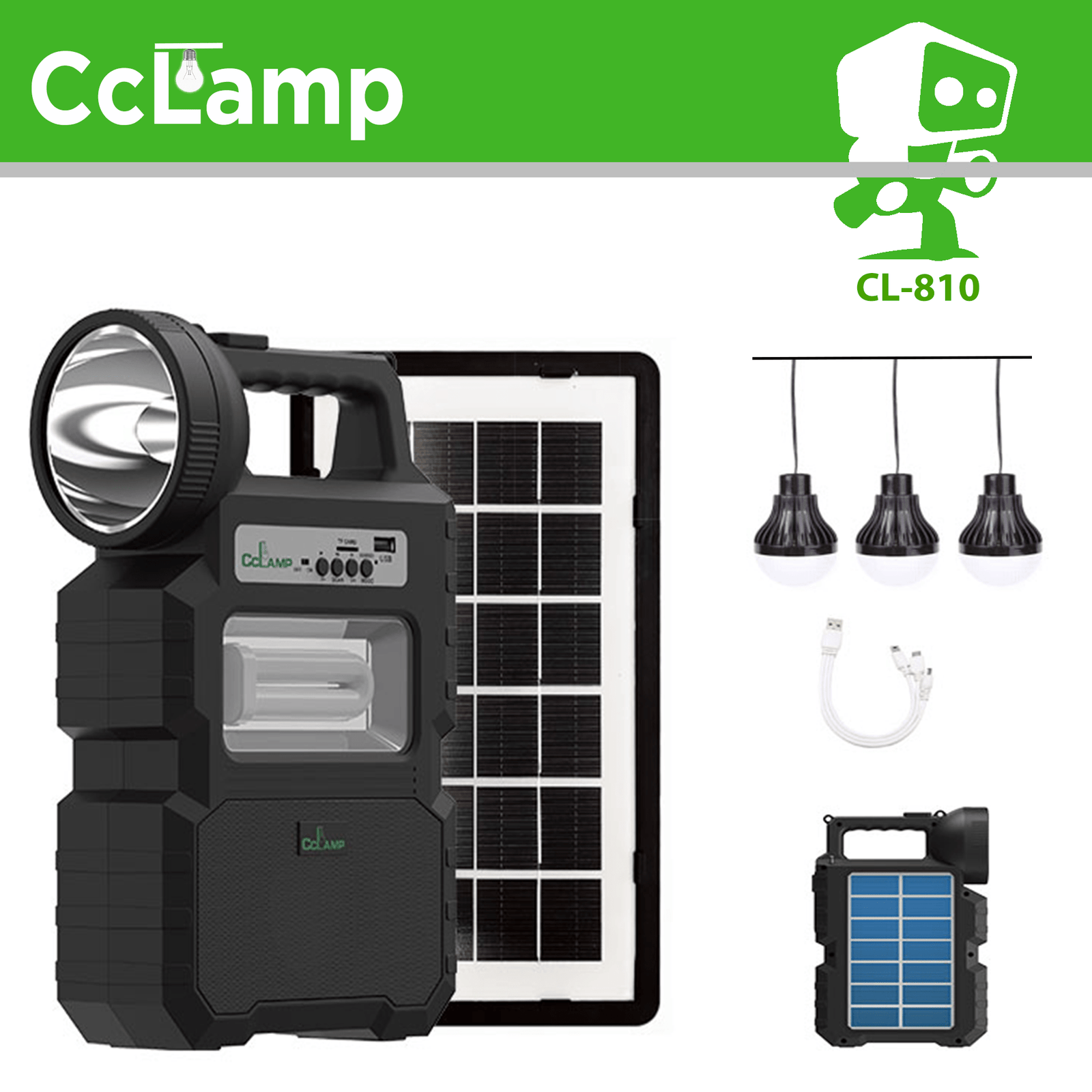 CCLAMP SOLAR LIGHTING SYSTEM SOLAR MUSIC