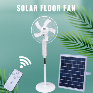 Solar Fan 16'' White