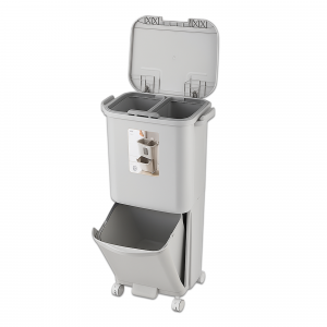 Multi-Tier Kitchen Trash Can 2-Layer [ 34-L ]
