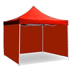9-Folding Tent with Cover 3 Side Red