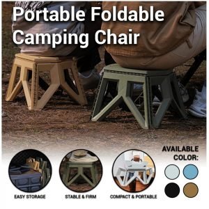 Mini Folding Stool Olive Green