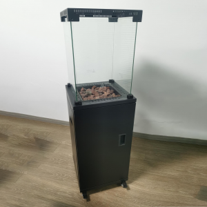 Gas Heater Square Black
