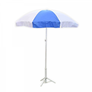 Outdoor Garden Umbrella with Tripod Stand 2-MTR (Blue & White)