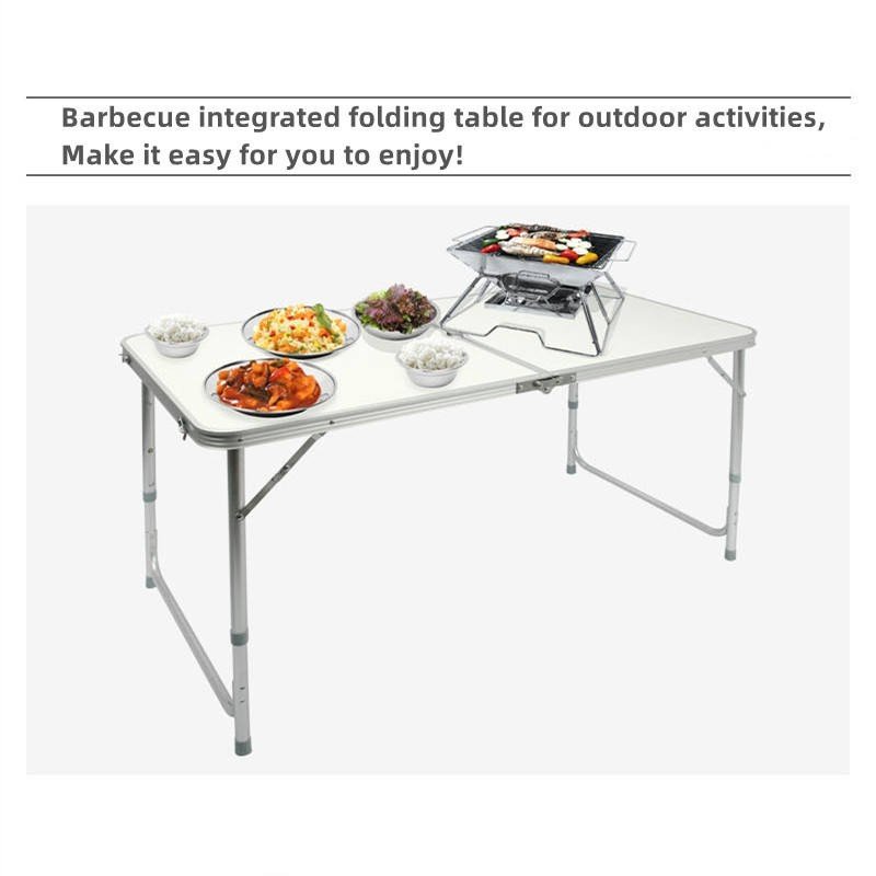 Folding Table Aluminium with 4 Stool - Image 7