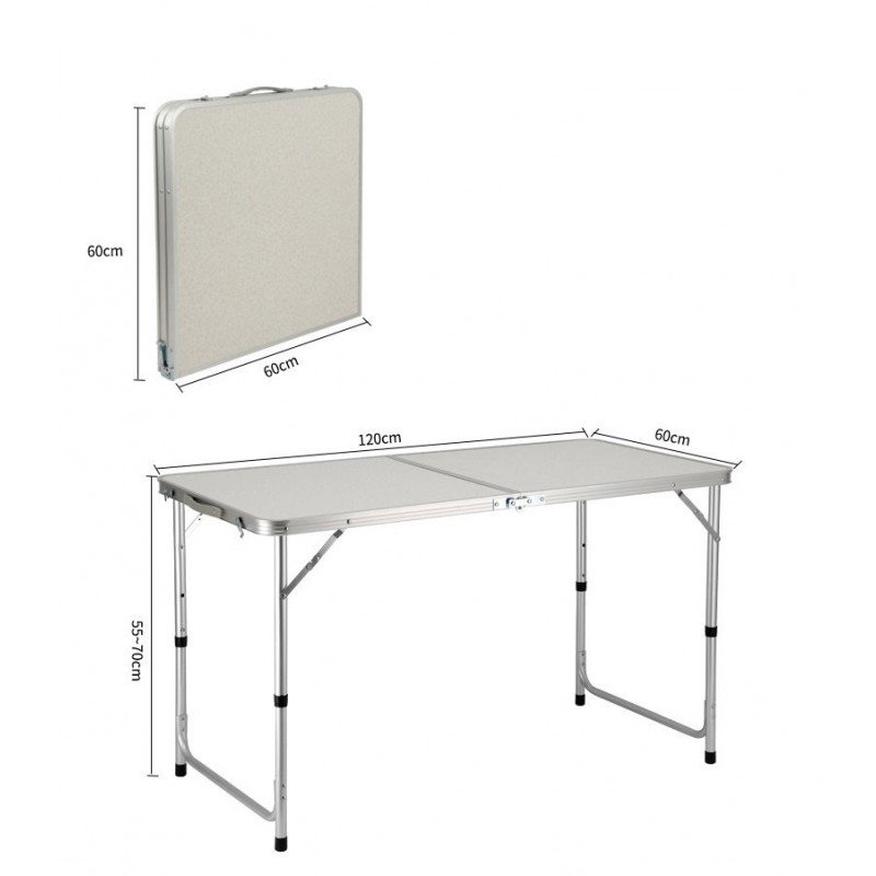 Folding Table Aluminium with 4 Stool - Image 8