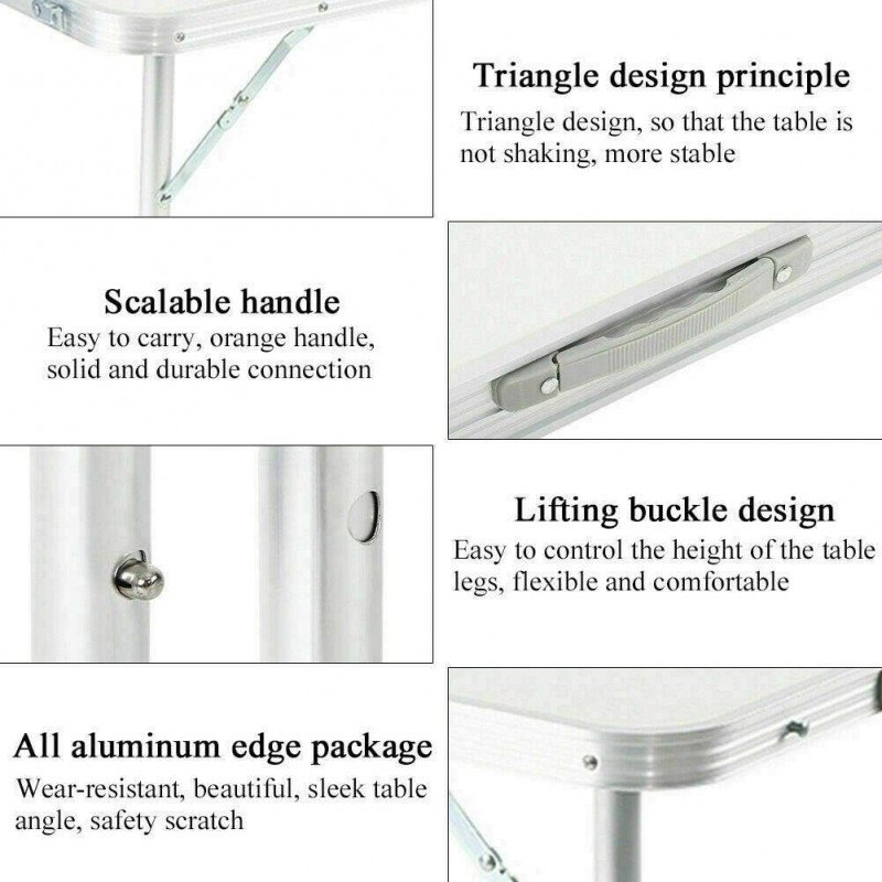 Folding Table Aluminium with 4 Stool - Image 12