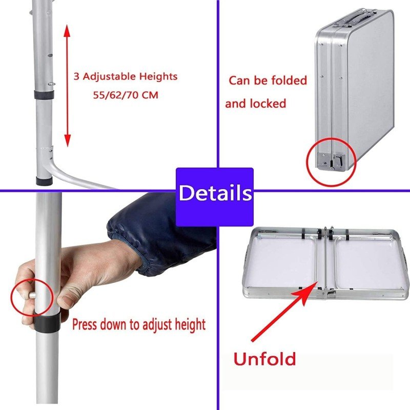 Folding Table Aluminium with 4 Stool - Image 13
