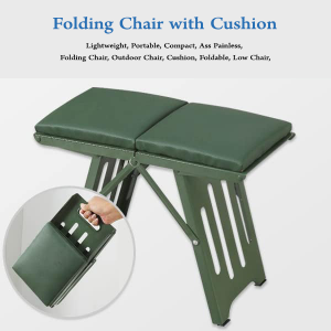 Folding Stool With Cushion
