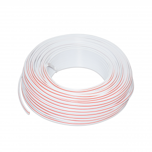 Speaker Cable White with Red Trace