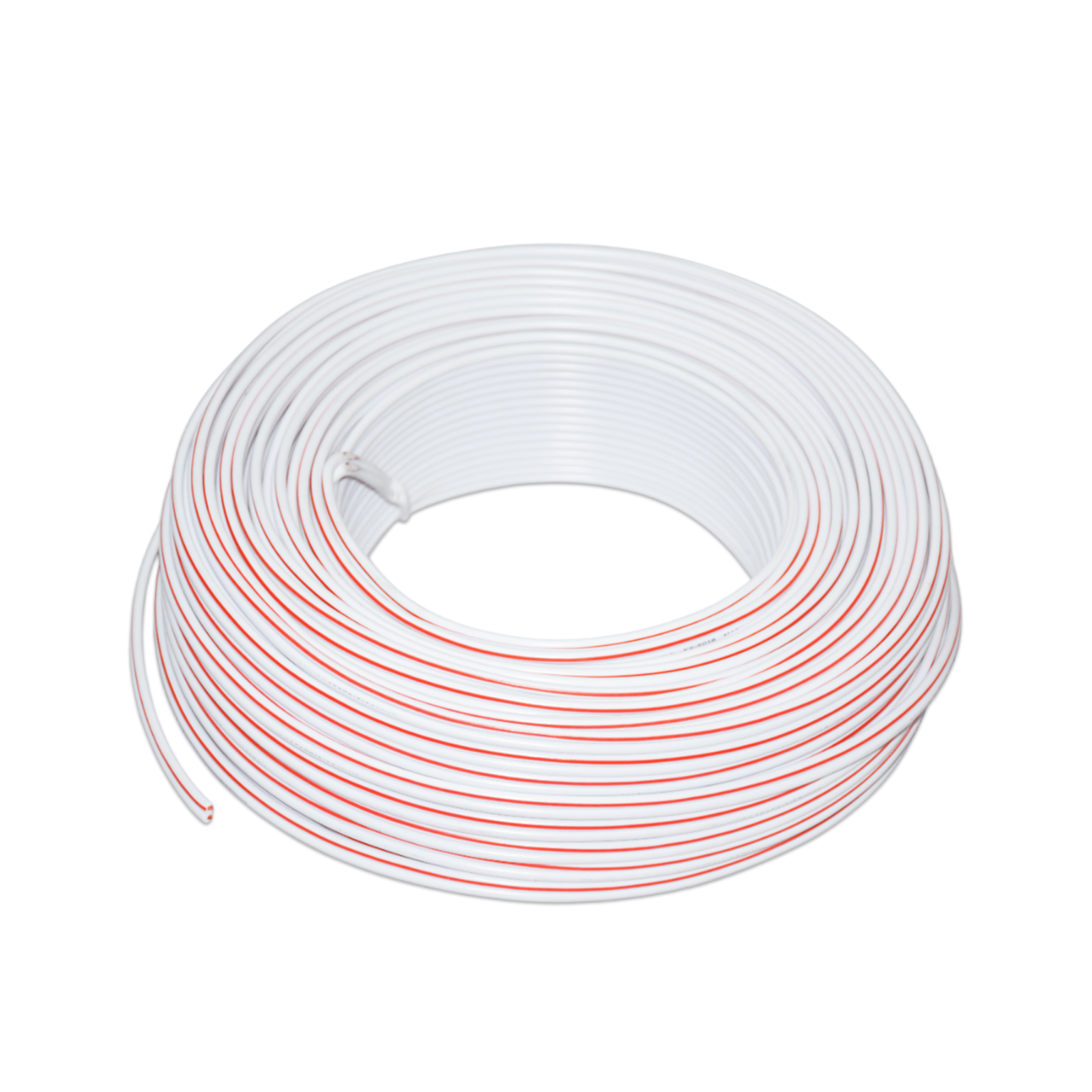 Speaker Cable White with Red Trace