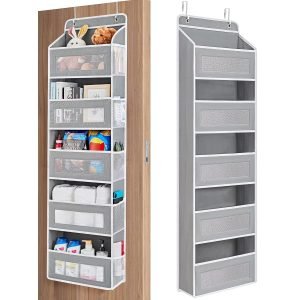 5 shelf Hanging Door Organizer with 5 Large Capacity Pockets