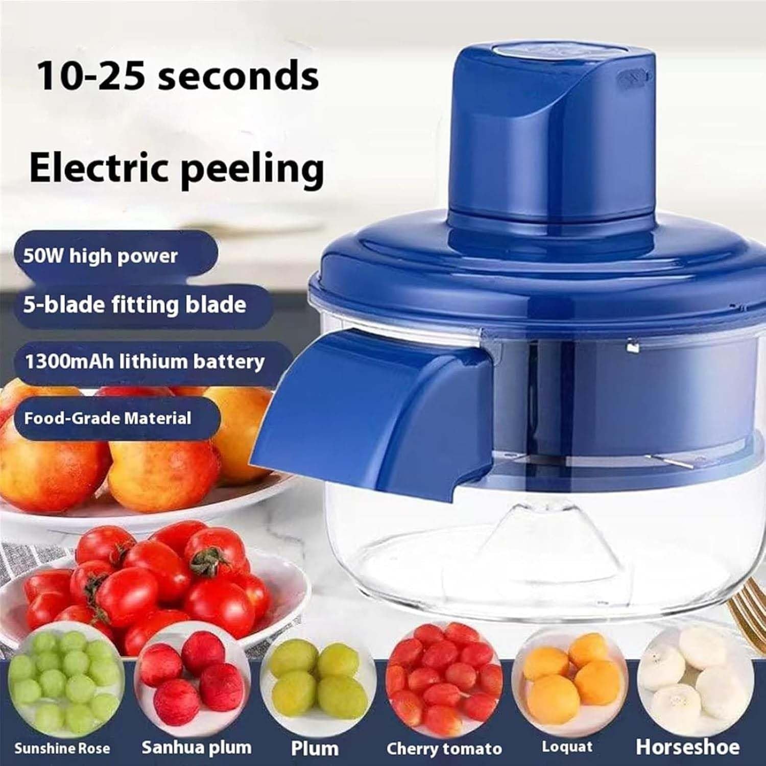 Fruit & Vegetable Peeler Blue - Image 10