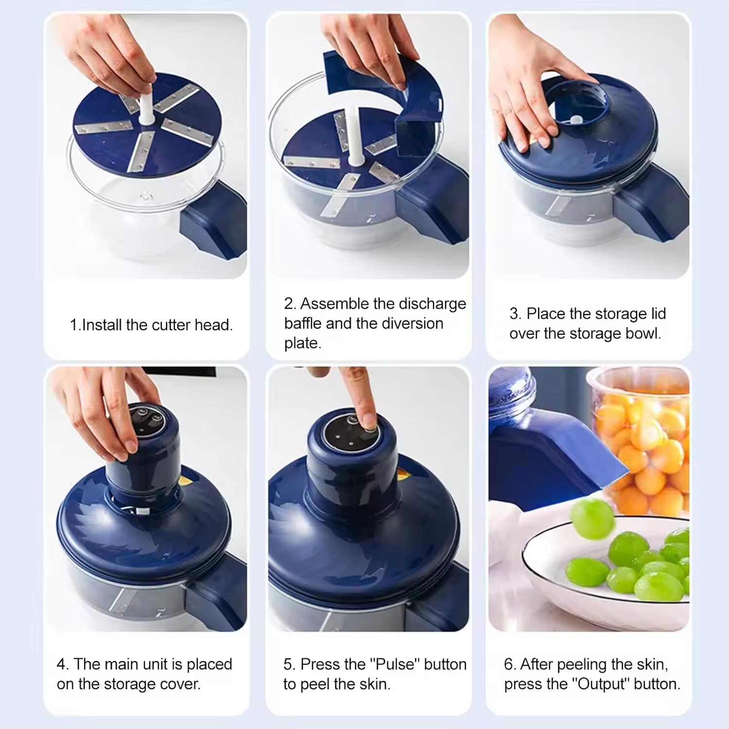 Fruit & Vegetable Peeler Blue - Image 12